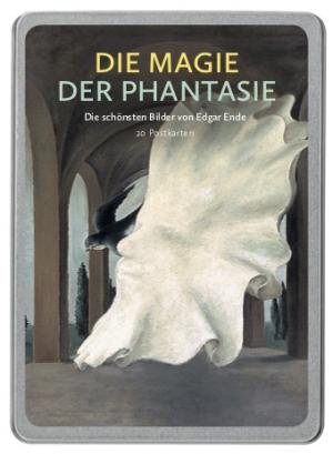 Die Magie der Phantasie: Die schönsten Bilder von Edgar Ende, 20 Postkarten gedruckt auf Apfelpapier in einer hochwertigen Dose.